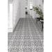 H D Black Patterned Floor Tile 330mm x 330mm