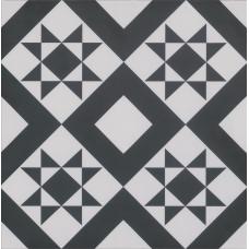 Geometric Patterned Black Floor Tile 330mm x 330mm Geometric Patterned Black Floor Tile 330mm x 330mm