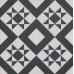 Geometric Patterned Black Floor Tile 330mm x 330mm