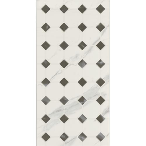 Line Calacatta White Marble Effect Decor Wall Tile 600mm x 300mm 
