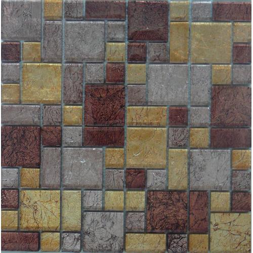 Mosaic Rusty Aztec Pattern Tile 300mm x 300mm