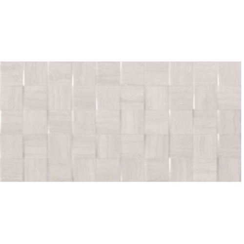 Serpentine White Mosaic Decor Wall Tile 250mm x 500mm