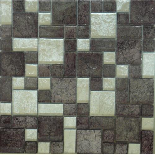 Mosaic Silver Grey Glass Tile 300mm x 300mm