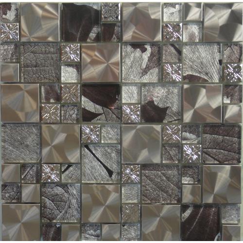 Mosaic Silver Saturn Tile 300mm x 300mm