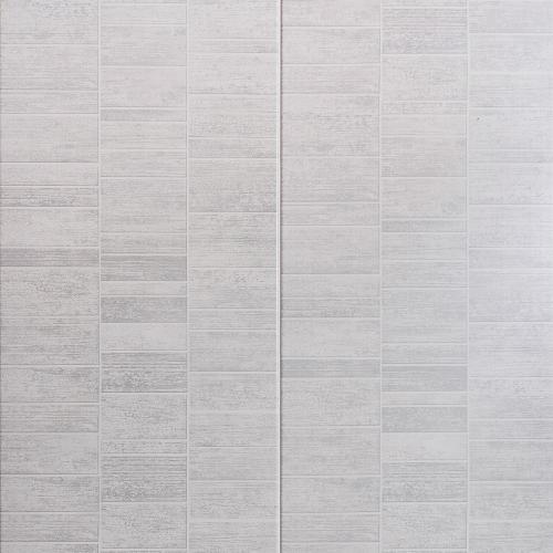 Smoked Grey Small Tile Effect PVC Wall Cladding - 2700 mm x 400mm x 8mm